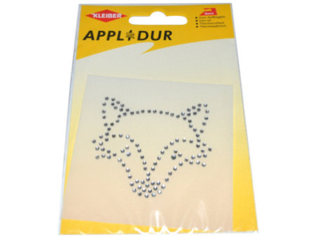 KLEIBER Application strass 'Renard', 65 x 60 mm