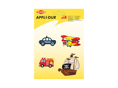 KLEIBER Assortiment d'applications 'Vehicles 1', 4 motifs
