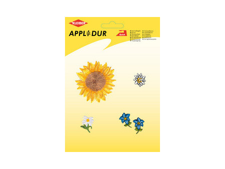 KLEIBER Assortiment d'applications 'Flowers 2', 5 motifs