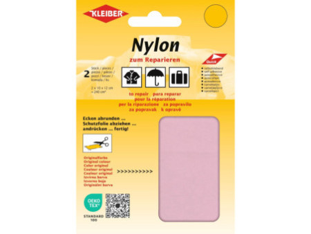 KLEIBER Pièce de réparation nylon, autocollant, rose