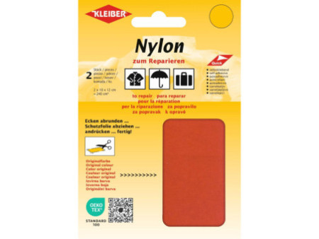 KLEIBER Pièce de réparation nylon, autocollant, orange