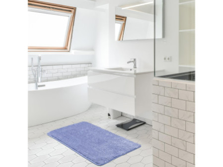 Linden Berg Tapis de bain, 700 x 1.200 mm, bleu jean