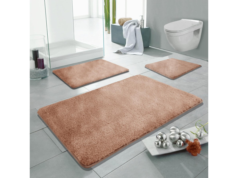 Linden Berg Tapis de bain, 500 x 800 mm, beige abricot