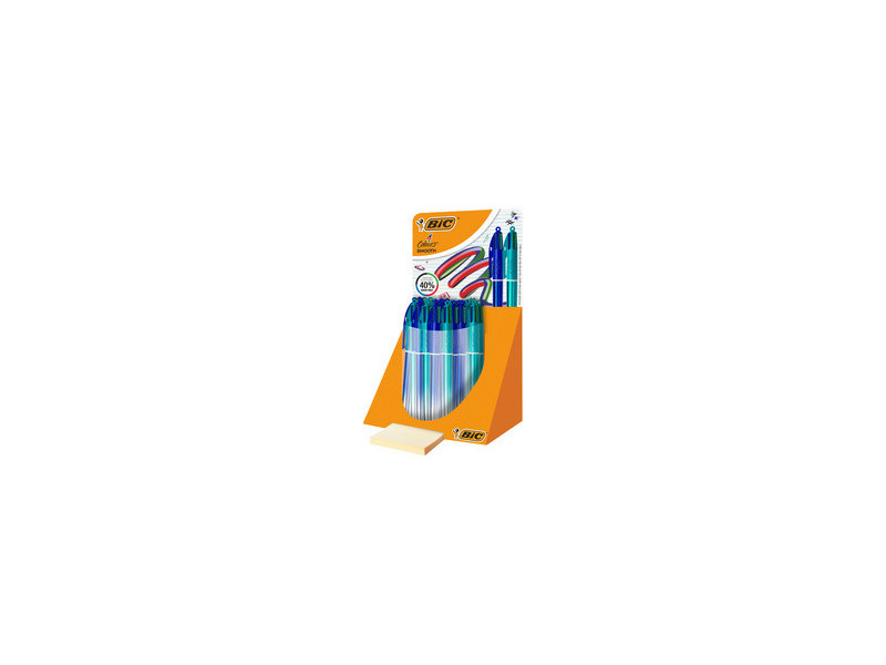 BIC Stylo à bille 4 Colours Smooth Gradient, présentoir