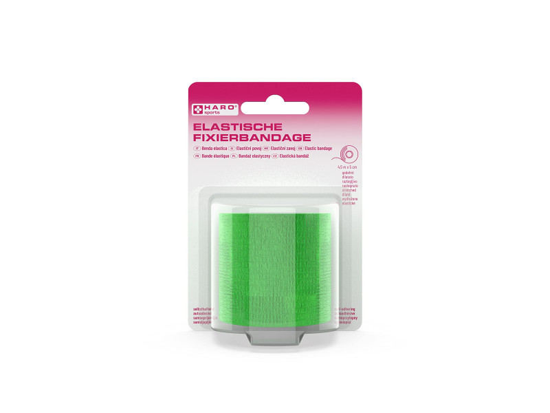 HARO Bande de fixation élastique, 50 mm x 4,5 m, vert clair