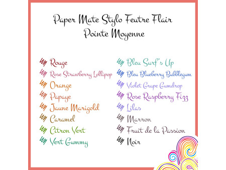 Paper:Mate Stylo feutre Flair 'Candy Pop', pochette de 16