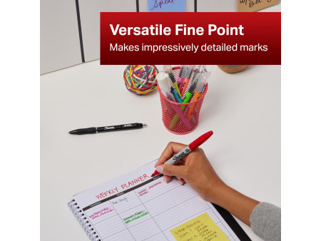 Sharpie Marqueur permanent FINE, blister de 2, noir