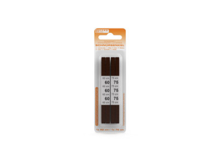 HARO Lacets Standard, plat, 600/750 mm, marron foncé