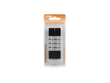 HARO Lacets Sport, plat, 900 mm, noir