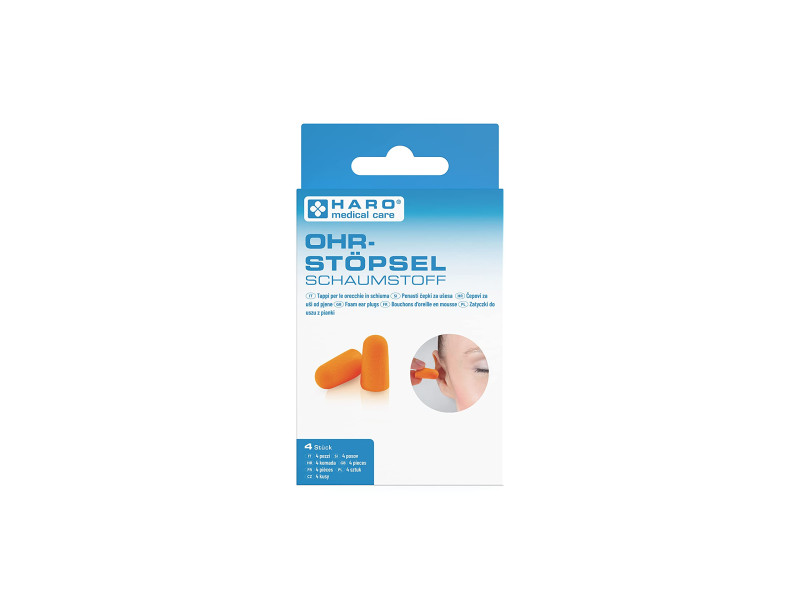 HARO Bouchon d'oreille en mousse, orange