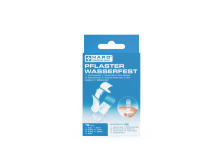 HARO Pansement imperméable, transparent, pack de 10