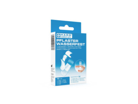 HARO Pansement imperméable, transparent, pack de 10