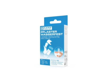 HARO Pansement imperméable, transparent, pack de 10