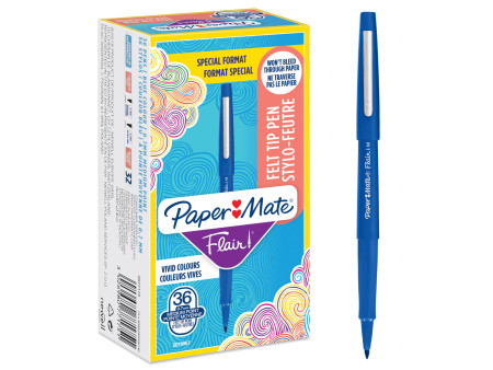 Paper:Mate Stylo feutre Flair Original, Value Pack, bleu