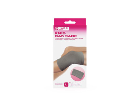 HARO Bandage sportif 'Genou', taille: L, gris
