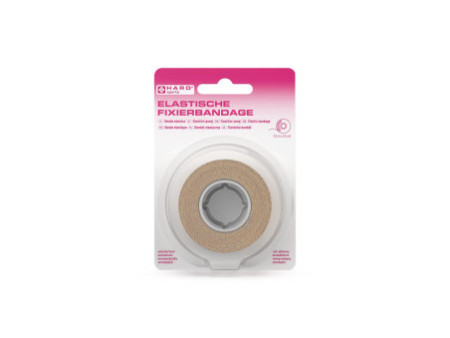 HARO Bande de fixation élastique, 50 mm x 4,5 m, ton chair
