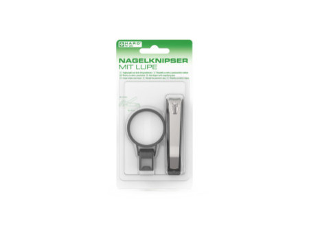 HARO Coupe-ongles avec loupe & lime, sur carte blister