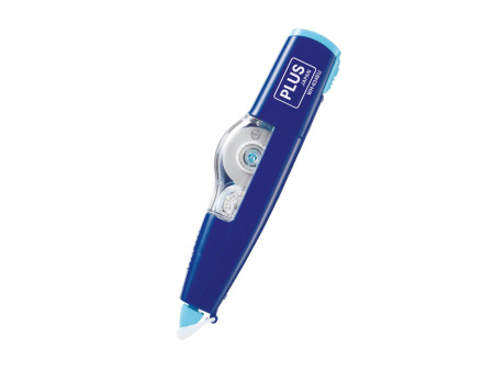 PLUS JAPAN Rouleau correcteur rechargeable 'MR', bleu