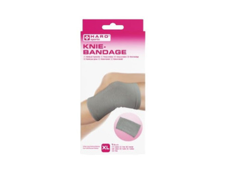 HARO Bandage sportif 'Genou', taille: XL, gris