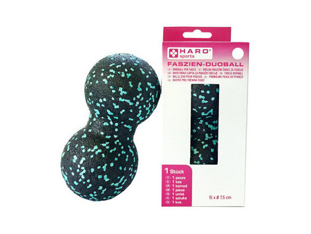 HARO Balle de massage duo pour fascias, noir/menthe