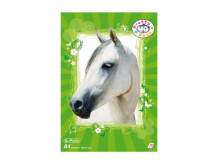 herlitz Album de coloriage Pretty Pets, A4, 70 g/m2, 75