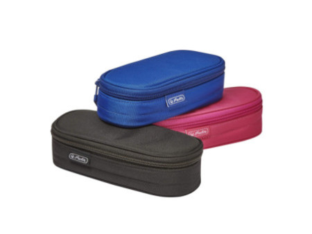 herlitz Trousse, en nylon, assorti en 3 couleurs