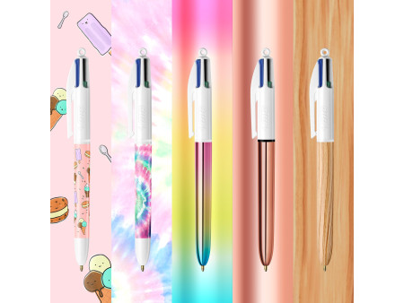 BIC Stylo à bille 4 Colours, Collector Box, set de 15