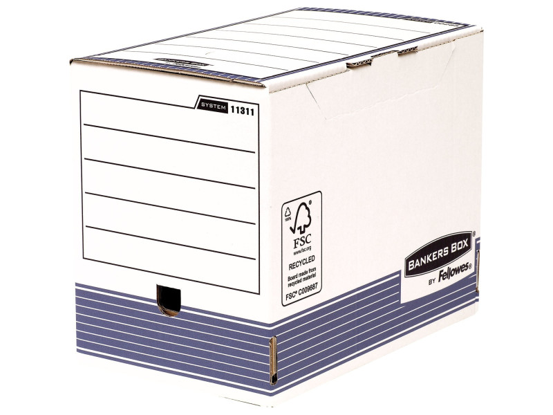 Fellowes BANKERS BOX SYSTEM caisse d'archivage, bleu,
