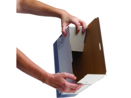 Fellowes BANKERS BOX SYSTEM caisse d'archivage, bleu,