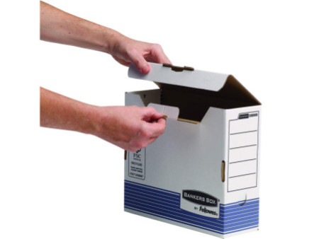 Fellowes BANKERS BOX SYSTEM caisse d'archivage, bleu,