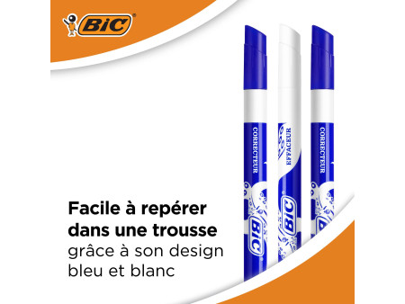 BIC Effaceur, effacer & corriger, avec 2 pointes, pack de 4