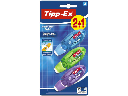 Tipp-Ex Roller correcteur 'Micro Tape Twist', assorti