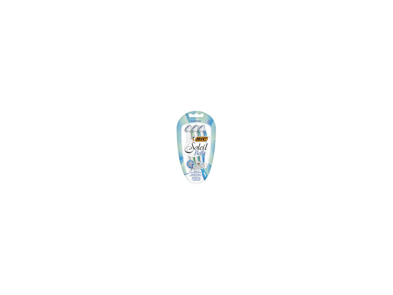 BIC Rasoir jetable Soleil Bella, pour femmes, pack de 3