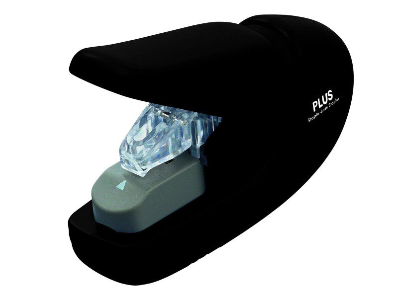 PLUS JAPAN Agrafeuse sans agrafe SL-106AB, noir