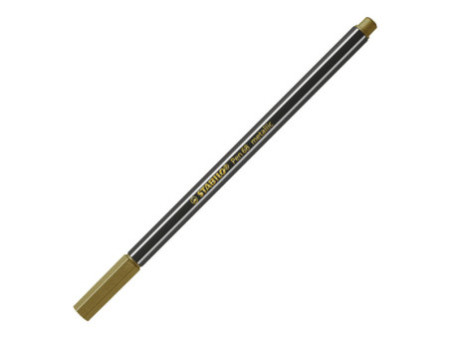 STABILO Stylo feutre Pen 68 metallic, or