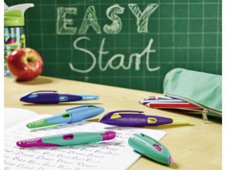 STABILO Stylo plume EASYbirdy L, gauchers, framboise/rose