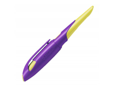 STABILO Stylo plume EASYbirdy R, droitiers, violet/jaune