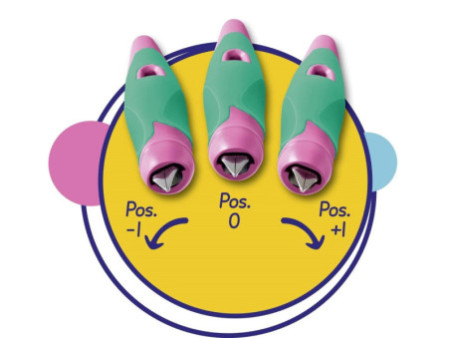STABILO Stylo plume EASYbirdy R, droitiers, violet/jaune