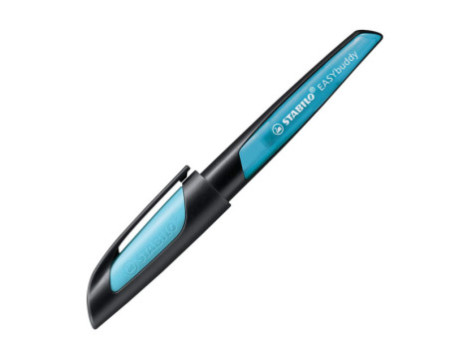 STABILO Stylo plume EASYbuddy M, droitiers, noir/bleu