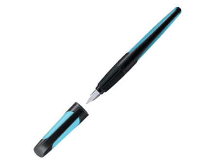 STABILO Stylo plume EASYbuddy A, droitiers, noir/bleu