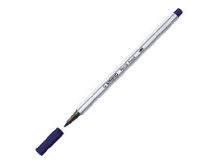 STABILO Feutre pinceau Pen 68 brush, bleu de Prusse