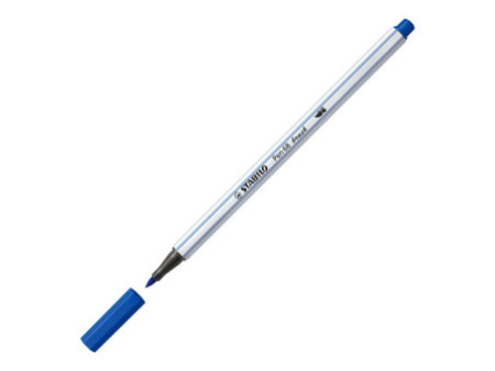 STABILO Feutre pinceau Pen 68 brush, bleu outremer