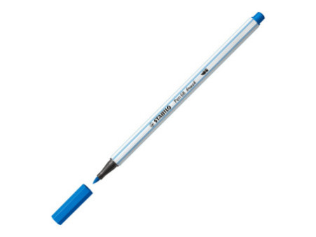STABILO Feutre pinceau Pen 68 brush, bleu foncé