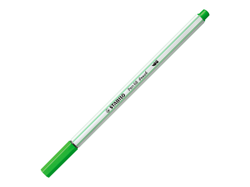 STABILO Feutre pinceau Pen 68 brush, vert feuille