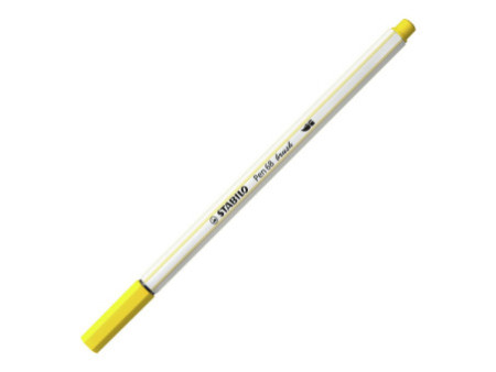 STABILO Feutre pinceau Pen 68 brush, jaune