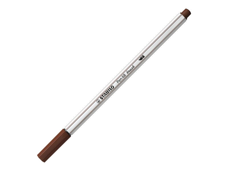STABILO Feutre pinceau Pen 68 brush, marron