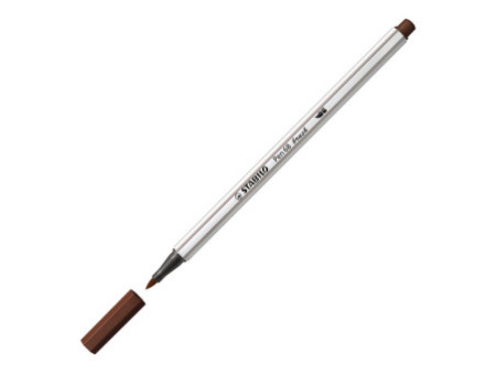 STABILO Feutre pinceau Pen 68 brush, marron