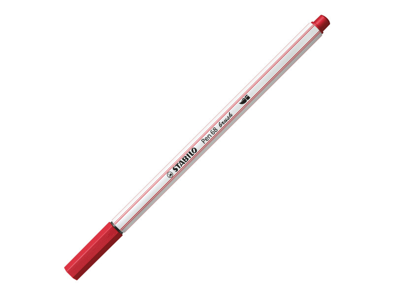 STABILO Feutre pinceau Pen 68 brush, rouge foncé