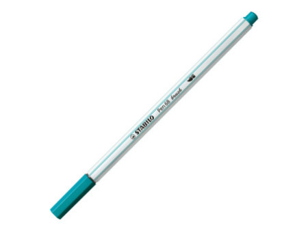 STABILO Feutre pinceau Pen 68 brush, bleu turquoise