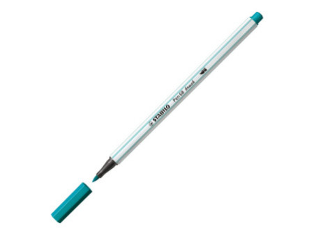 STABILO Feutre pinceau Pen 68 brush, bleu turquoise